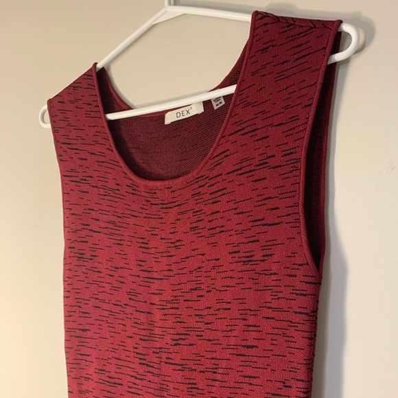 Dex Burgundy Dress - Picture 3 of 7